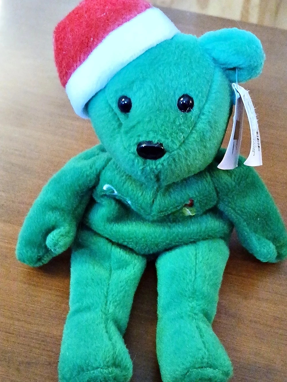 Retro 1998 David Justice #23 Salvino's Christmas BAMM BEANO'S Plush Green Bear